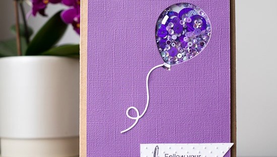 Clean and simple shaker card