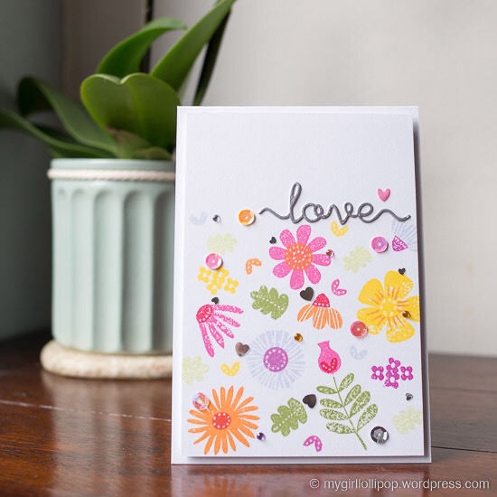 Love Fall Florals card Love Fall Florals card
