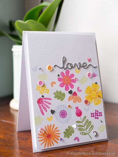 Love Fall Florals card Love Fall Florals card