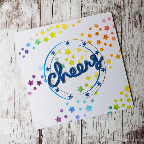 Cheers card #lawnfawn #createasmilestamps