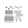 Mr & Mrs Wedding Cake Etched Dies Mr & Mrs Wedding Cake Etched Dies