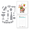 Shopping Cart Party On! Etched Dies Shopping Cart Party On! Etched Dies